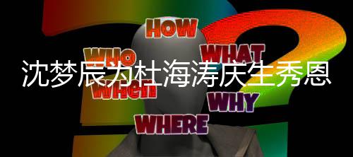 恩爱涛庆杜海料在涵爆婚礼 汪沈梦生秀辰为筹备