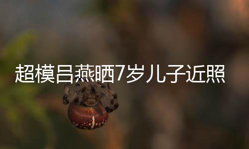 吕燕子近照 中法混血高颜值晒7岁儿超模基因强大